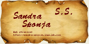 Sandra Šponja vizit kartica